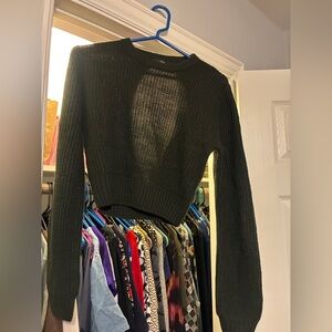 Lulu's Dark Green Crew Neck Sweater
